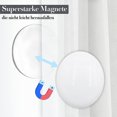 thumbnail image 4 of IC Magnetiska Gardinvikter Vindtäta Tygvikter Magnet för Sh Vit 10 st, 4 of 5