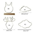 thumbnail image 2 of WINDLAND Dream Catcher Metal Hoops Irregular Cloud Elk for Cat Animal Shaped Macrame Craft Catcher Iron Rings DIY Wind Chime Hanging Decor Accessory, 2 of 13