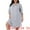 Light Gray, variant on DARING DIVA Women's Plus Size 3/4 Sleeve Lace Crew Neck Comfy Nightgown 1X Light Gray