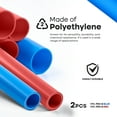 thumbnail image 4 of 1/2" x 2 Ft PEX-B Tube Stick, Pack of Red and Blue Pex Tubing for Potable Water, 4 of 4