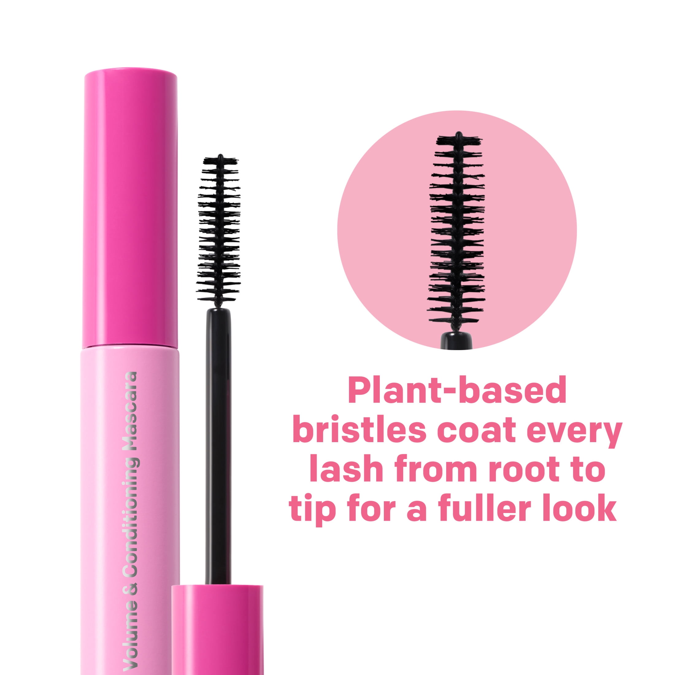 (2 pack) Almay Volume and Conditioning Waterproof Mascara, 40 Blackest Black Waterproof, 0.27 fl oz
