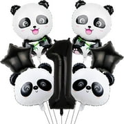 The zoo panda digital foil balloon set is suitable as a birthday party item for panda-themed events.
