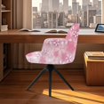 thumbnail image 3 of Xixirimido Cherry Blossom Pattern Stretch Office Chair Cover Desk Chair Cover for Armrest Chair Universal Swivel Chair Slipcovers Mid Back Floral Accent Dining Chair Protector, 3 of 7