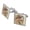 Silver, variant on T-Rex Dinosaur Donut Ice Cream Funny Jurassic Junkie Square Cufflink Set - Silver or Gold
