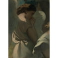 thumbnail image 3 of Théodore Chassériau 18x24 Black Modern Framed Museum Art Print Titled - An Angel Praying in the Garden of Olives (1840), 3 of 5