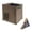 Brown, variant on Foldable Collapsible Camping Storage Bin, Waterproof Outdoor Trash Can for Picnic, Brown