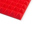 thumbnail image 4 of Gator GFW-ACPNL1212P Acoustic Foam Pyramid Panels 2"x12"x12" 4-Pack Red, 4 of 5