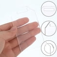 thumbnail image 3 of 25 Pcs Clear Luggage Tag 3.35 x 1.97 x 0.11 Inches Seating Reserved Tags Blanks Acrylic with Holes and Metal Rope for Guest Keychain Table Wedding, 3 of 4