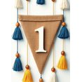 thumbnail image 4 of LUUFILx Number One Burlap Tassel Bunting Banner for Baby's First Birthday Party Background Decoration Backdrop Cake Smash Party Supplies Decors, 4 of 8