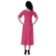 thumbnail image 3 of Moomaya Robe Taille Rassemblée Longueur Thé Vêtements d'Été Classiques, 3 of 6