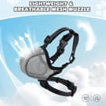 thumbnail image 5 of Dog Muzzle,Mesh Soft Muzzle for Small Medium Large Sized Dogs, Breathable Reflective Adjustable Puppy Muzzles with Collar for Scavenging Grooming Biting Chewing,Allows Panting and Drinking, 5 of 6