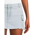 thumbnail image 4 of Madden NYC Juniors Cargo Mini Skirt, Sizes XS-3XL, 4 of 5