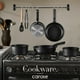 thumbnail image 4 of Juego de utensilios de cocina CAROTE, 11 unidades, antiadherentes, de inducción con mango, color negro, 4 of 8
