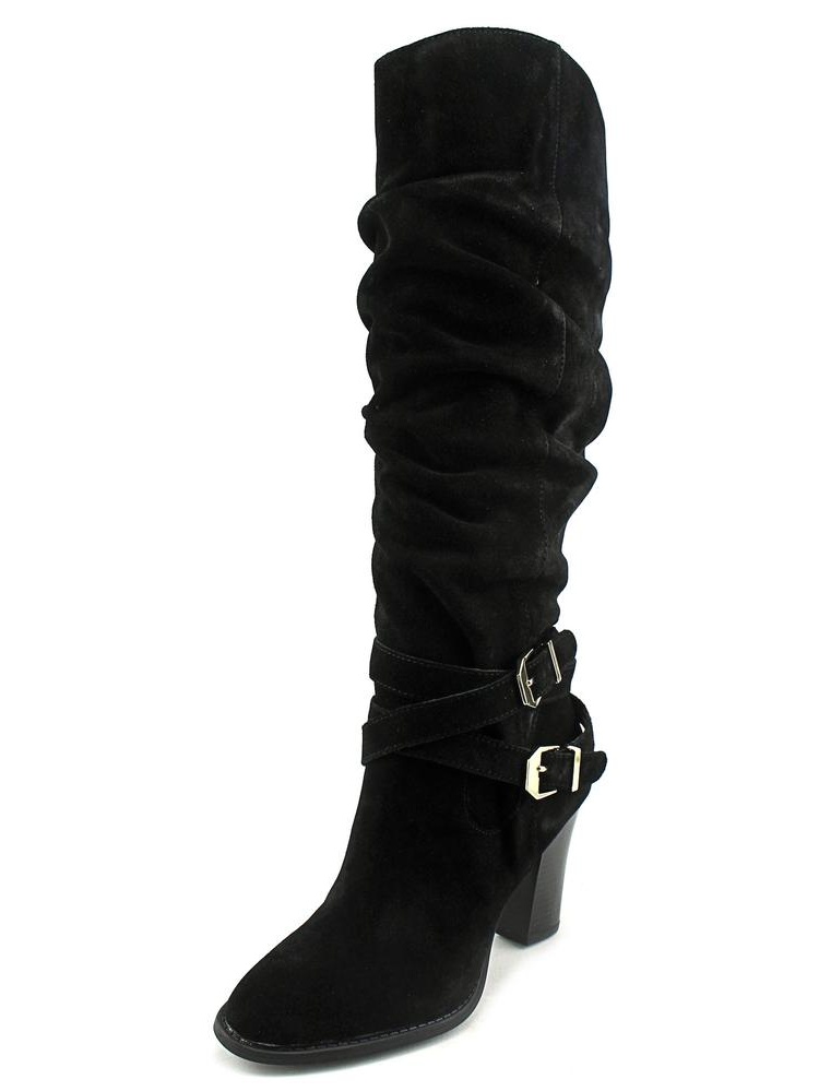 walmart black knee high boots