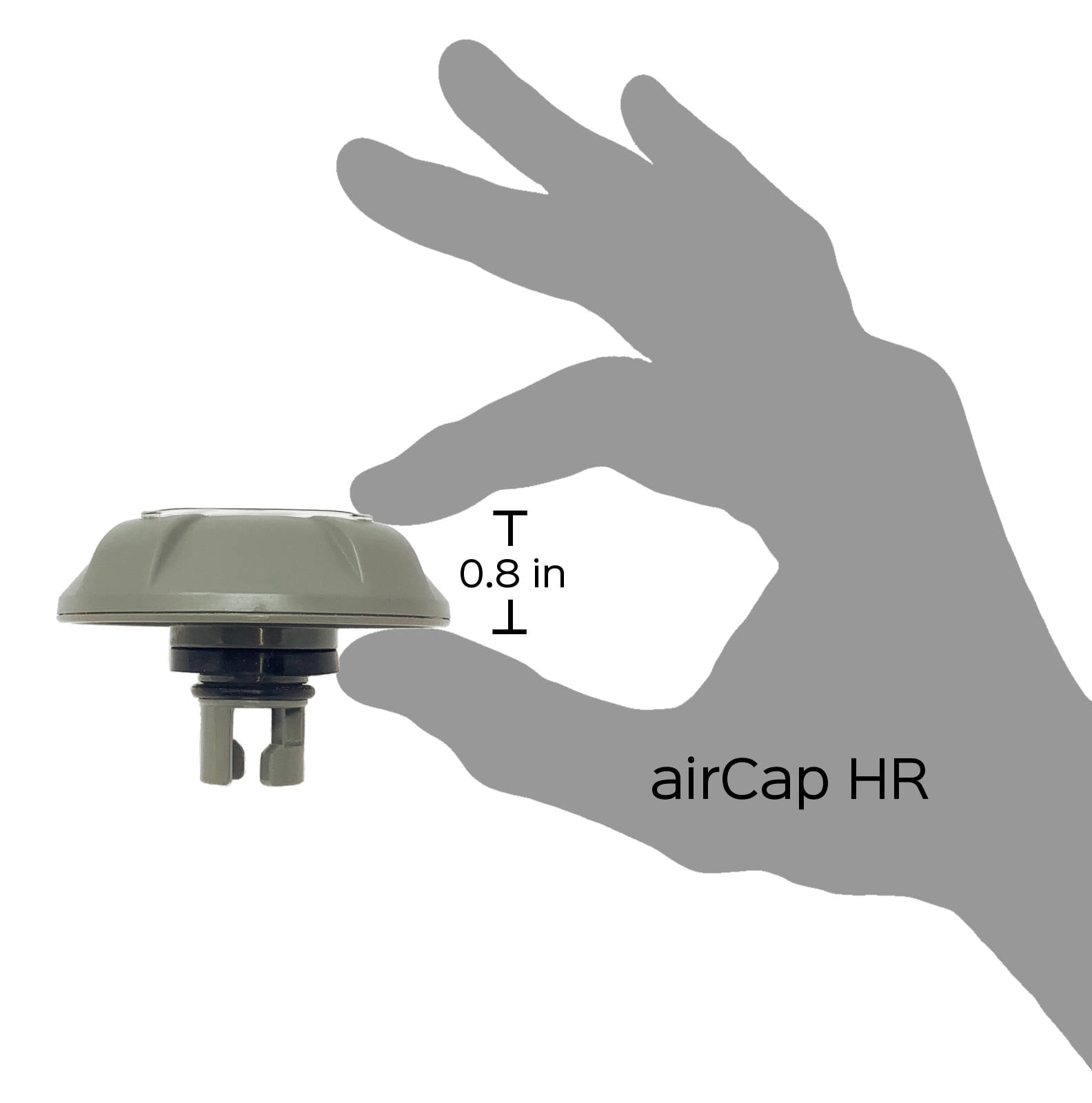 TRiB airCap HR Pressure Gauge for Inflatable SUP, RIB Boat, Kayak, Raft, for Halkey Roberts, Summit 2 and Other Inflation Valves