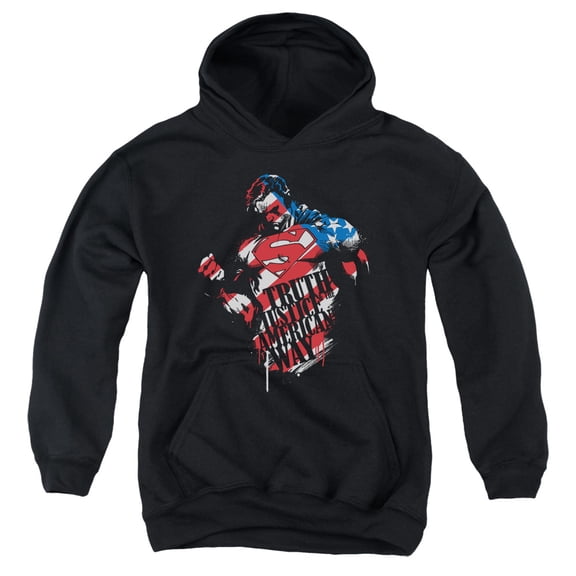 Superman - The American Way - Youth Hooded Sweatshirt - Small