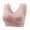 Rose Gold, variant on ibuvkizy Bras for Women Ruched Bras Padded Workout Tops Medium Support Crop Tops Summer Plus Size Sports Bras for Women