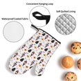 thumbnail image 3 of Honeii Halloween Gnome Pattern Oven Mitts and Pot Holders, Silicone Oven Gloves,500 F Heat Resistant Oven Mitts Sets, 4PCS, 3 of 6