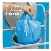 Carex Commode Liner Bags with Absorbent Powder, Disposable and Leakproof, 7 Count