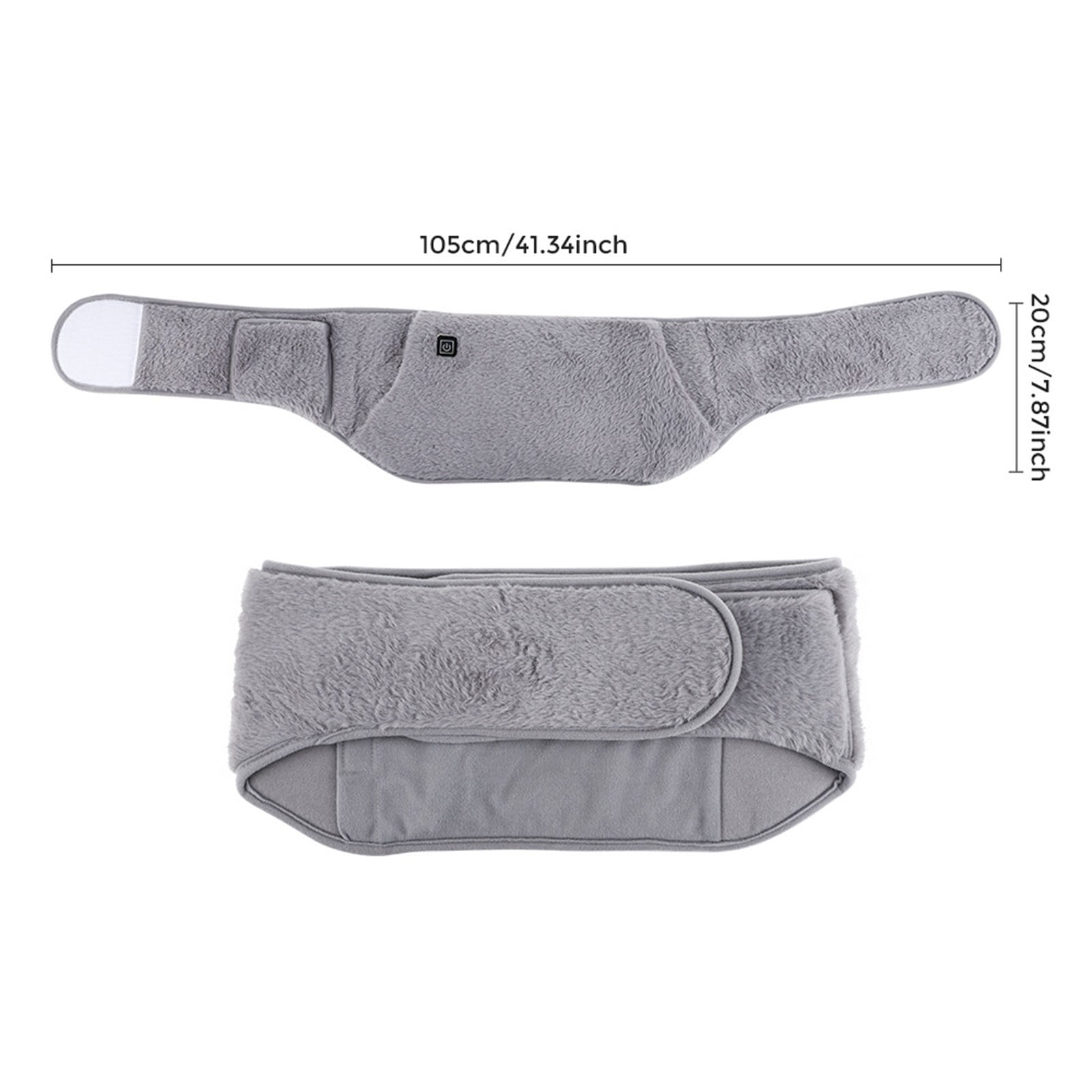 Uanit USB Powered Heating Waist Belt with Hand Warmer Pockets and Three Temperature Settings, Rechargeable Heated Belt for Body Joints and Muscle Comfort During Cold Weather Activities