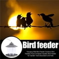 thumbnail image 4 of Matsuzay Alimentador colgante para pájaros salvajes, comederos para pájaros al aire libre, contenedor de comida, comedero para pájaros Gazebo para Almacenamiento y organización del hogar Matsuzay HA023519-00, 4 of 4