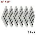 thumbnail image 3 of 6 Pack 20"X20" Hood Filters Commercial Stainless Steel Hood Grease Filter Baffle, 3 of 14