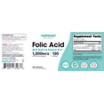 thumbnail image 6 of Nutricost Folic Acid for Women (Vitamin B9) 1200 Mcg, 120 Capsules - Non-GMO Supplement, 6 of 7