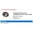 thumbnail image 2 of Headlight Switch Connector - Compatible with 1980 - 1998 Ford F800 1981 1982 1983 1984 1985 1986 1987 1988 1989 1990 1991 1992 1993 1994 1995 1996 1997, 2 of 2