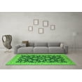 thumbnail image 3 of Ahgly Company Indoor Square Oriental Green Industrial Area Rugs, 8' Square, 3 of 4