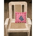 thumbnail image 2 of Carolines Treasures SS4523PW1414 Schnauzer Hearts Love and Valentines Day Portrait Fabric Decorative Pillow  14Hx14W, 2 of 4