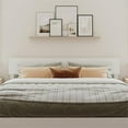 thumbnail image 3 of Pemberly Row King Solid Wood Panel Headboard with Device Charger in White, 3 of 10