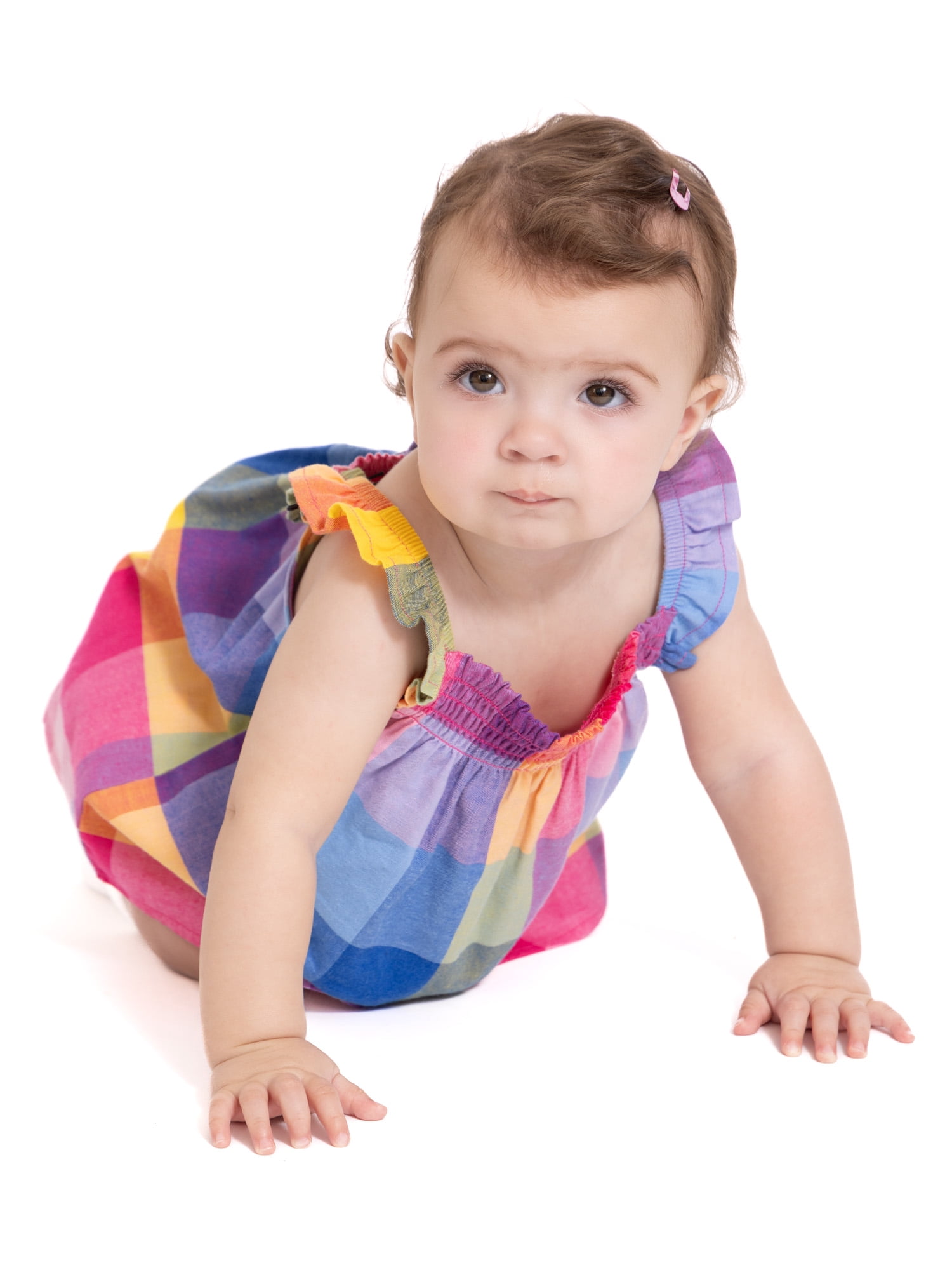 Wonder Nation Baby Girls Plaid Tank Top and Matching Shorts Set, 2-Piece, Sizes 0/3M-24M