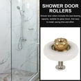 thumbnail image 3 of FUTUREORYY Shower Enclosures 2Pcs Round Arc Metal Shower Door Runners Replacement for Glass Sliding Doors, 3 of 8