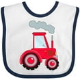 thumbnail image 3 of Inktastic Fun Red Tractor Boys or Girls Baby Bib, 3 of 4