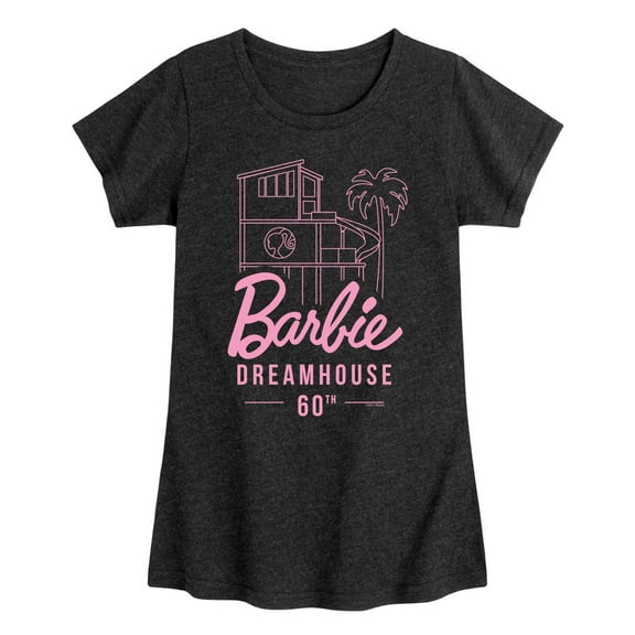 Barbie - The Dreamhouse 60th Anniversary - Toddler And Youth Girls Raglan Graphic T-Shirt