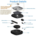 thumbnail image 2 of 4000mah Electric Ashtray Air Purifier 8 Million Negative Ion Smoke Free Air Purifier High quality, 2 of 5