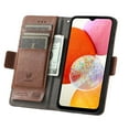 thumbnail image 4 of Allytechgroup Wallet Case Cover for Samsung Galaxy S25 Edge, Vintage PU Leather RFID Blocking Cards Holder Stand Flip Folio Mangetic Closure Shockproof Phone Case Cover for Galaxy S25 Edge, Coffee, 4 of 9