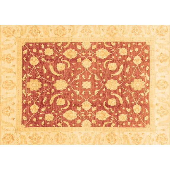 Ahgly Company Indoor Rectangle Abstract Brown Modern Area Rugs, 8' x 12'