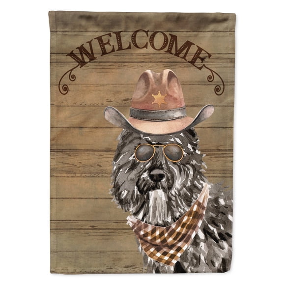Carolines Treasures CK6292CHF Bouvier des Flandres Country Dog Flag Canvas House Size  Large multicolor