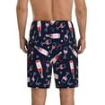 thumbnail image 3 of Easygdp Love Wine Men's Short Pajama Pants, Sleep Shorts, Household Pants, Casual Pants with Pockets - Medium, 3 of 9