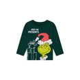 thumbnail image 5 of Dr. Seuss The Grinch Toddler Unisex Long Sleeve Green Tee Shirt, Sizes 12M-5T, 5 of 6