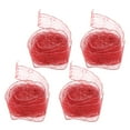 thumbnail image 2 of 4pcs 2m Beautiful Christmas Ribbons Gift Packaging Ties Decor Craft Accessory (Red), 2 of 8