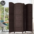 thumbnail image 4 of Jostyle Room Divider 6ft. Tall Extra Wide Extra Wide Privacy Screen, Folding Privacy Screens with Diamond Double-Weave Room dividers and Freestanding Room Dividers Privacy Screens (Espresso, 6-Panel), 4 of 16