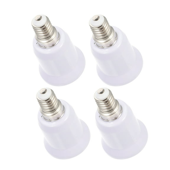 Worgeous 4pcs Lamp Bulbs Converter E14 to E27 Light Bulb Base Converter Lamp Socket Adapter for Home Office Retail Hotel and Restaurant Lighting