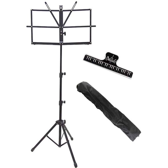 Bison Prosound Support de Musique Compact et Portable avec Sac de Transport (Portable)...