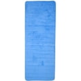 thumbnail image 4 of Bedford Home 67A-77293 Memory Foam Striped Extra Long Bath Mat, 24 by 60 in. - Blue, 4 of 4