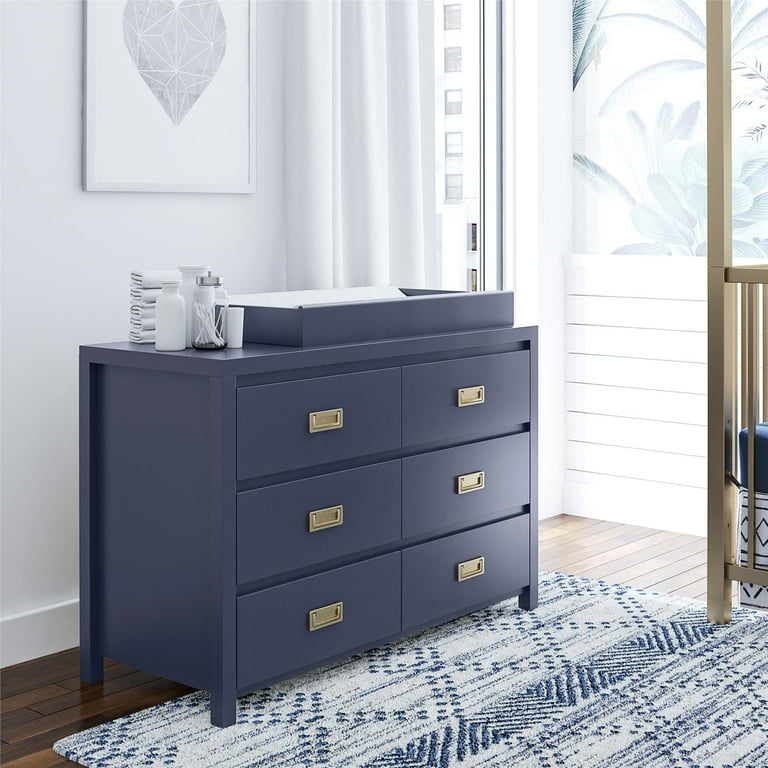 Little Seeds Monarch Hill Haven 6 Drawer Changing Dresser Navy