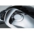 thumbnail image 2 of Kuryakyn 7178 Tapa de tanque de combustible/gasolina emergente con montaje empotrado y ventilación con roscas derechas para motocicletas Harley-Davidson 1996-2019 con tanques de tornillo, cromado, 2 of 5