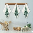 thumbnail image 5 of 6PCS Dish Towels and Dish Cloths Reuseable Dishcloths Sets for Washing Dishes, Cooking, Baking Size 11" x 11" Green Christmas Tree with Baubles, 5 of 9