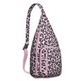 thumbnail image 1 of Aesthetic Cheetah Sling Backpack - Fashion Forward Spot Pattern, Layered Storage Shoulder Bag, 1 of 4